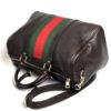 Gucci Dark Brown Leather Web Medium Joy Boston Bag 16