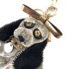 Gucci Beige/Ebony GG Coated Canvas Supreme Sam Guccioli Beagle Keychain Charm 10