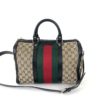 Gucci GG Web Boston Bag with Red and Green Stripe 2