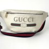 Gucci Grained Calfskin Large Logo Belt Bag Off White 10