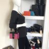 Prada City Calf Saffiano Cahier Bag Geranio Black Shoulder Bag 3