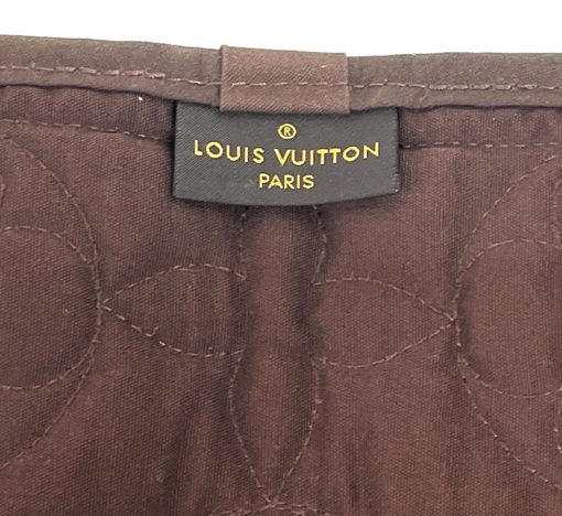 Louis Vuitton Dark Brown Quilted Fabric Yoga Mat 14