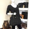 Prada Tessuto Nylon Nappa Gaufre Shopping Satchel Black 6