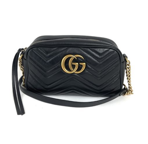 Gucci GG Marmont Small Matelassé Crossbody Shoulder Bag