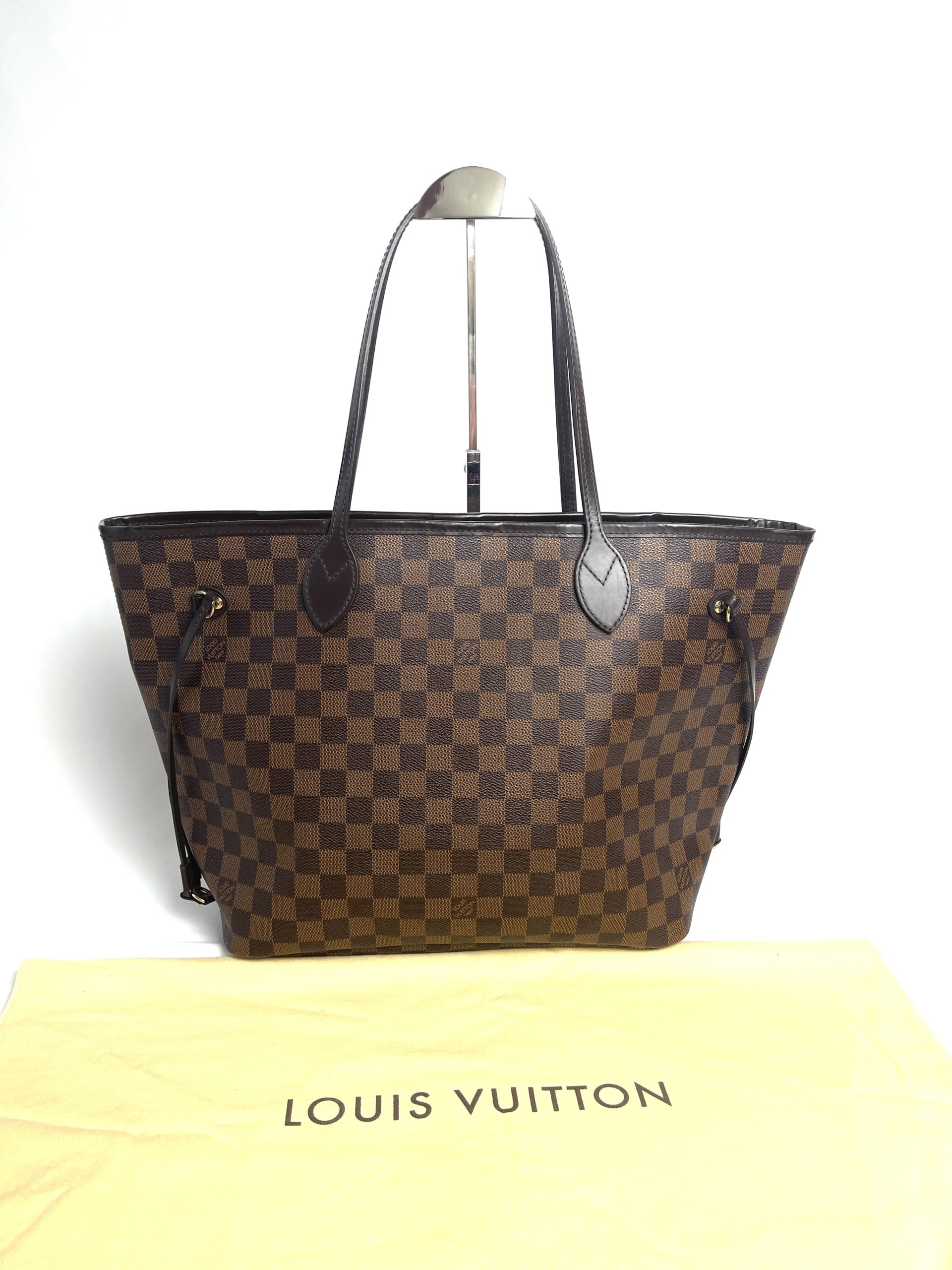 Louis Vuitton 2012 Neverfull MM Damier Ebene Tote Bag – Mills