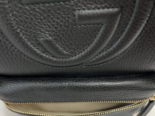 GUCCI Black Leather Soho Chain Backpack 17