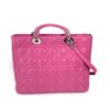 Christian Dior Lady Dior Hot Pink Lambskin Cannage Large 25