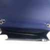 YSL Kate Navy Blue Croc Embossed Leather WOC Chain Bag with Tassel and Silver Hardware 19