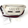 Gucci Grained Calfskin Large Logo Belt Bag Off White 3