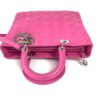 Christian Dior Lady Dior Hot Pink Lambskin Cannage Large 8