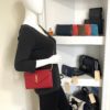 YSL Monogram Wallet on Chain Grain De Poudre Envelope Red Leather Shoulder Bag 16