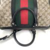 Gucci GG Web Boston Bag with Red and Green Stripe 20