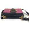 Prada City Calf Saffiano Cahier Bag Geranio Black Shoulder Bag 12