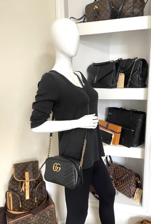 Gucci GG Marmont Small Matelassé Crossbody Shoulder Bag 11