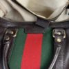 Gucci Dark Brown Leather Web Medium Joy Boston Bag 9