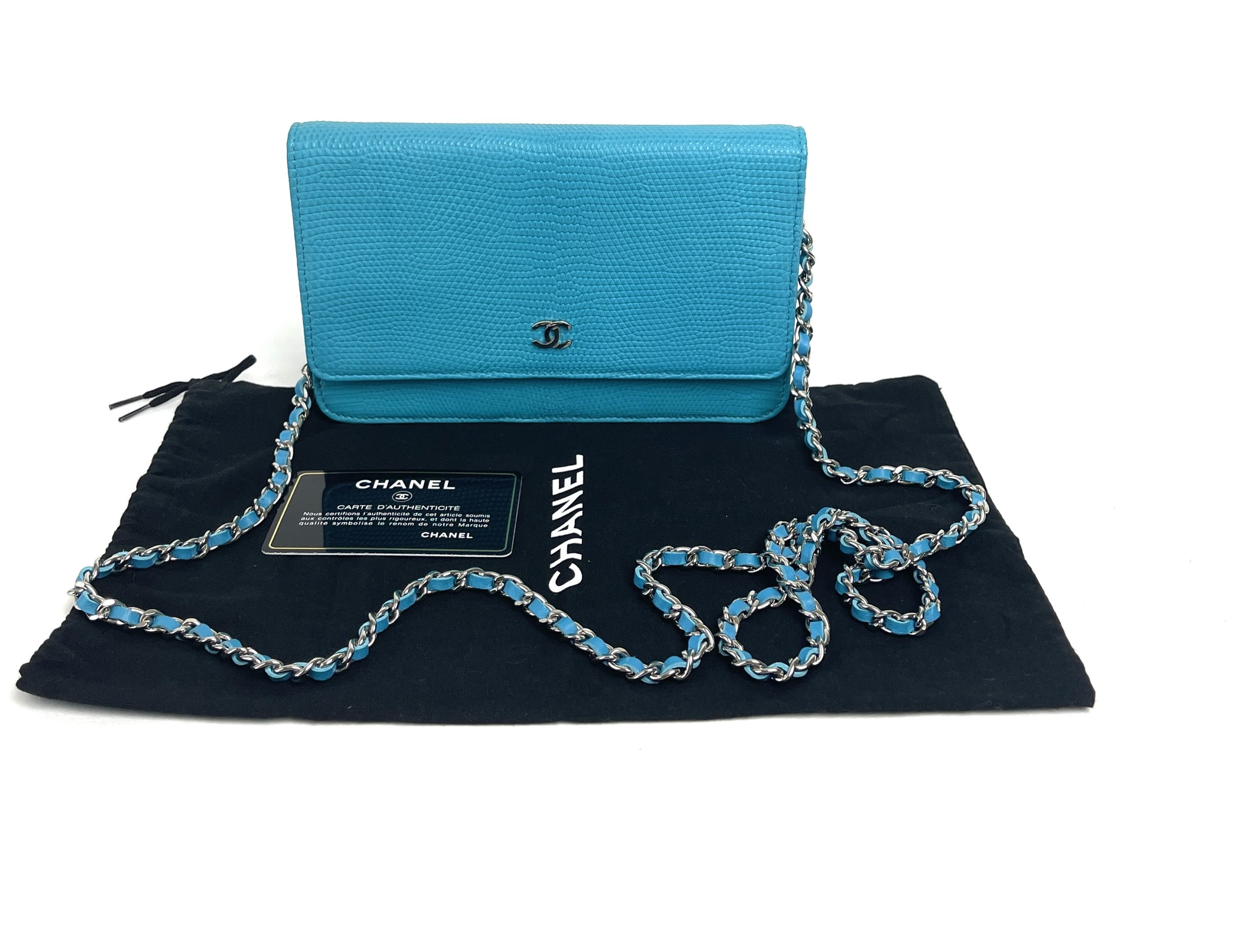 Just bought a 2015 Chanel Turquoise Quilted Patent Leather Reissue  Wallet-On-Chain WOC : r/chanel