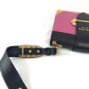 Prada City Calf Saffiano Cahier Bag Geranio Black Shoulder Bag 24