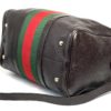 Gucci Dark Brown Leather Web Medium Joy Boston Bag 14