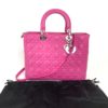 Christian Dior Lady Dior Hot Pink Lambskin Cannage Large 32