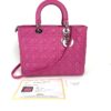 Christian Dior Lady Dior Hot Pink Lambskin Cannage Large 2