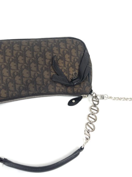 Christian Dior Monogram Romantique Shoulder Bag Pochette Brown 23