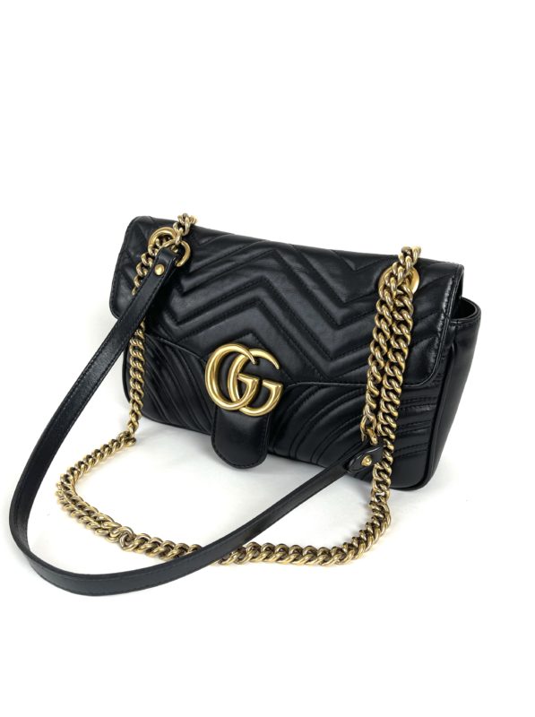 ★GUCCI★ GG Marmont Small Multi Pocket Shoulder Bag Black 7 GG Marmont small multi-pocket bag | Luisa World