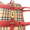 Burberry Haymarket Satchel Check Canvas and Patent Leather Portrait Minford 25