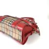 Burberry Haymarket Satchel Check Canvas and Patent Leather Portrait Minford 22