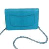 Chanel Turquoise Lizard Embossed Leather WOC with Silver Hardware 8