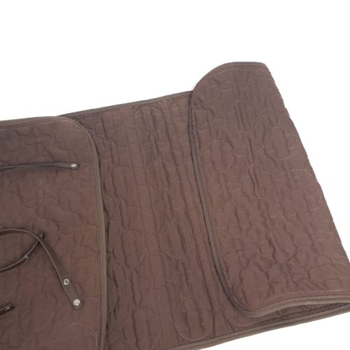 Louis Vuitton Dark Brown Quilted Fabric Yoga Mat 12
