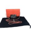 Chanel Lizard Embossed Coral Leather WOC with Silver Hardware 5
