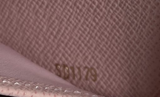 Louis Vuitton Azur Zippy Wallet with Rose Ballerine Interior 9
