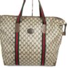 Vintage Gucci GG Logo Supreme PVC Canvas Tote 10