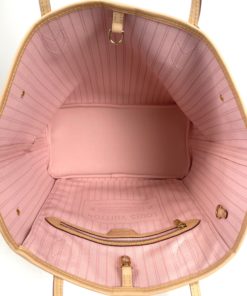 Louis Vuitton Neverfull MM Azur with Rose Ballerine Interior