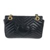Gucci Calfskin Matelasse Small GG Marmont Shoulder Bag Black 15