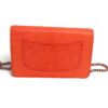 Chanel Lizard Embossed Coral Leather WOC with Silver Hardware 8