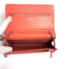 Chanel Lizard Embossed Coral Leather WOC with Silver Hardware 15