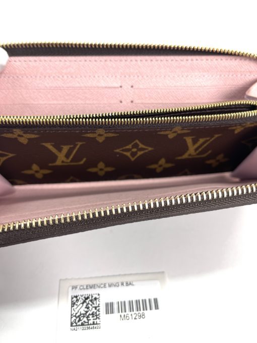 Louis Vuitton Monogram Clemence Wallet with Rose Ballerine Interior 7