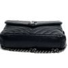 YSL Black College Medium Matelasse Lambskin V-Flap Crossbody Bag 13