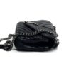 YSL Black College Medium Matelasse Lambskin V-Flap Crossbody Bag 17