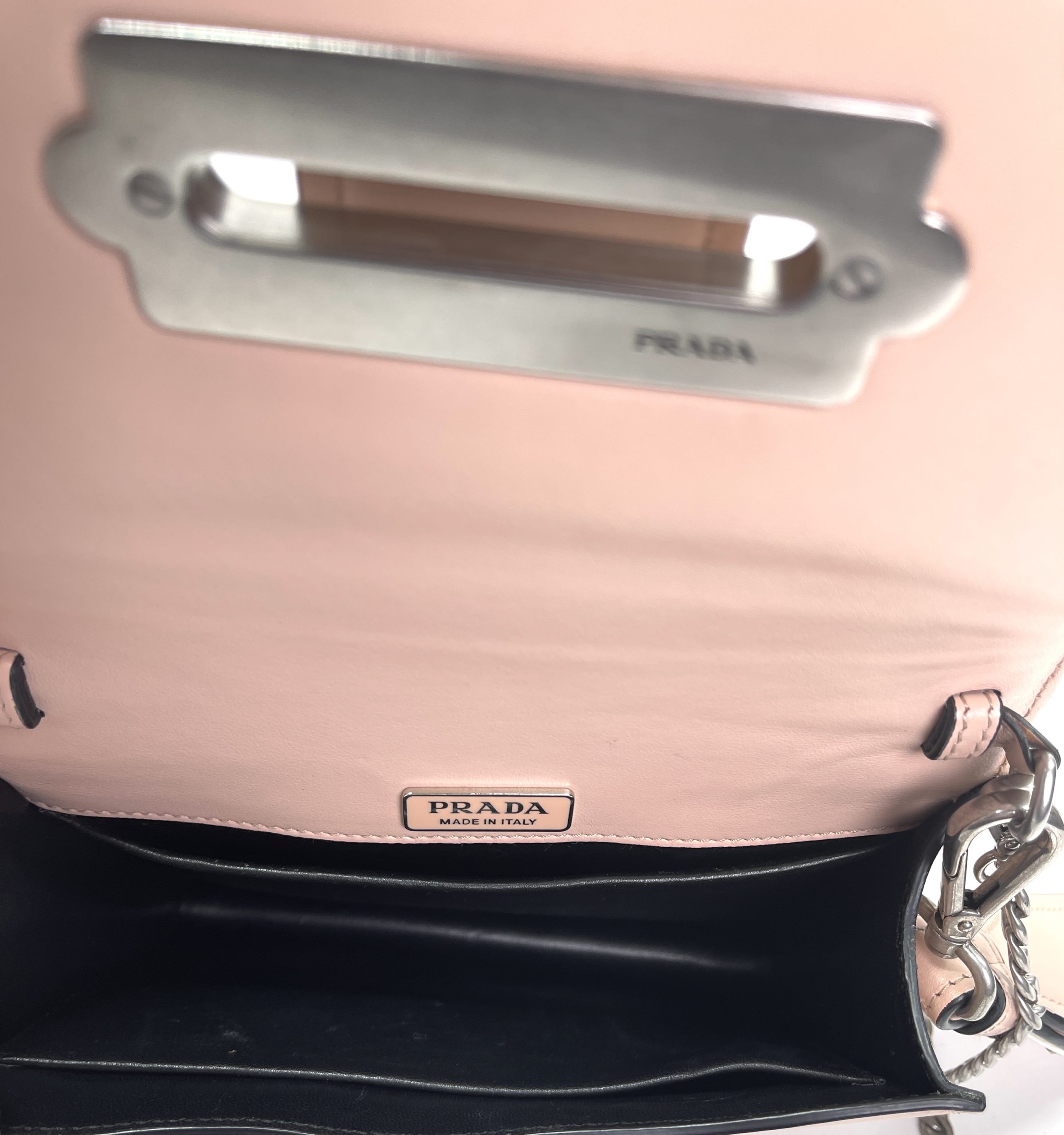 Prada Pink Leather Cahier Crossbody QNBJCD1LPB002