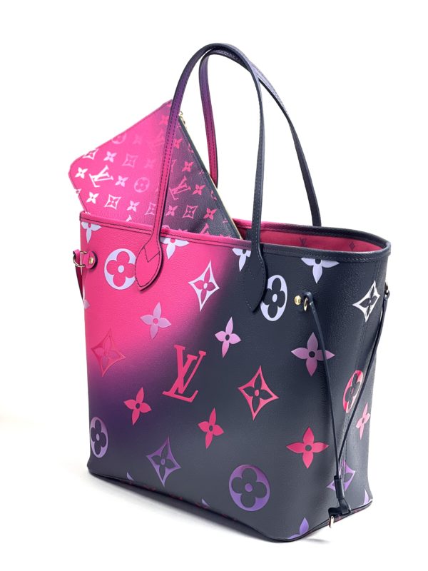 Louis Vuitton Monogram Giant Spring in The City Neverfull mm Midnight Fuchsia (New)