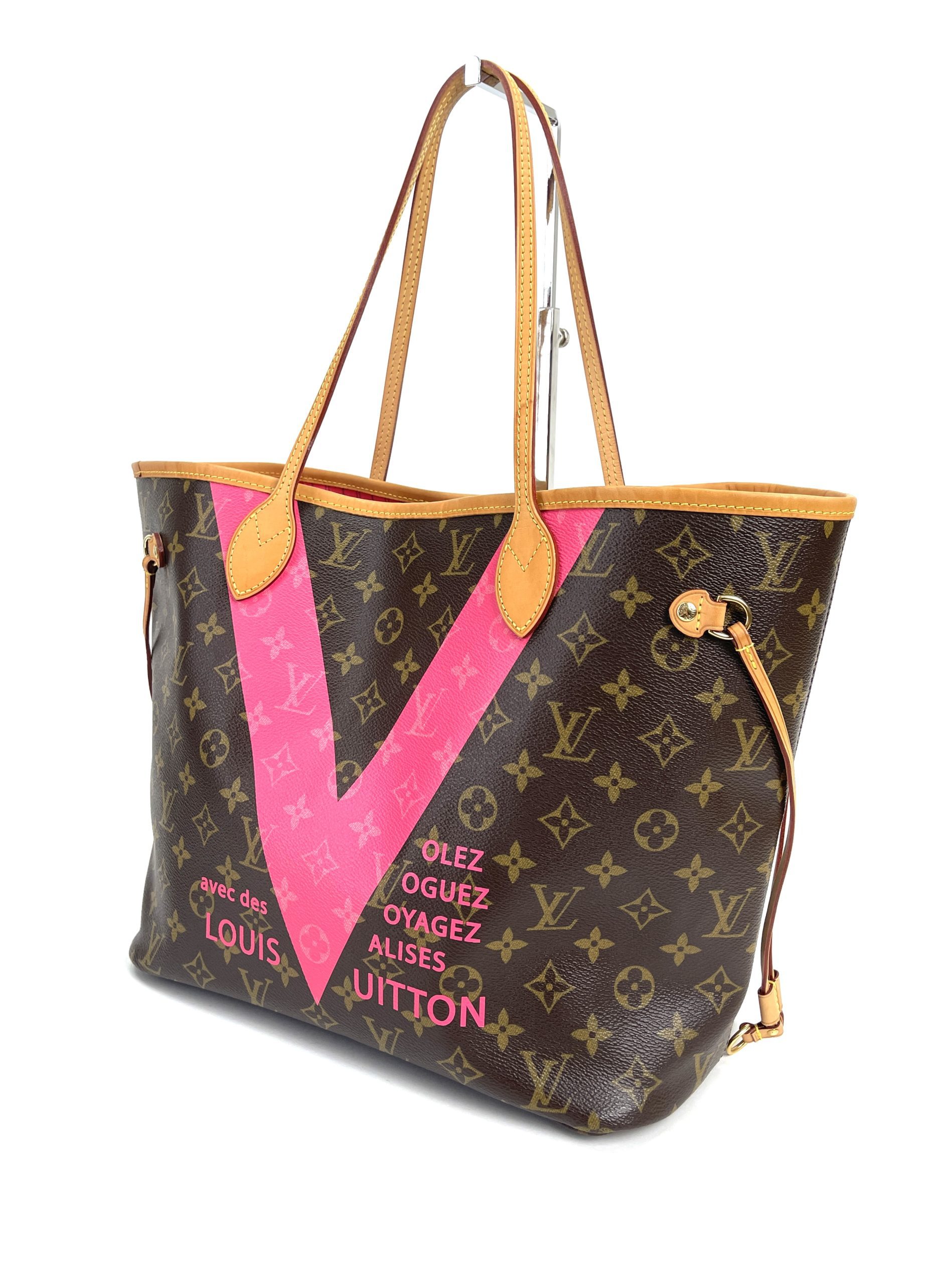 LOUIS VUITTON Monogram Neverfull MM Shoulder Bag Handbag Medium