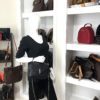 YSL Black College Medium Matelasse Lambskin V-Flap Crossbody Bag 2