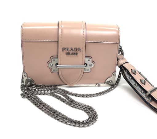Prada Milano Cahier Light Pink Leather Crossbody Bag or Wristlet 8