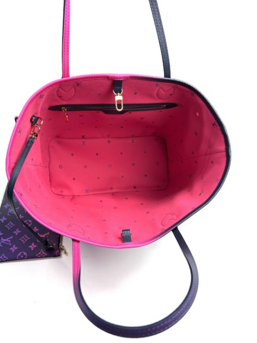 Louis Vuitton Spring In The City Midnight Fuchsia Neverfull MM Set