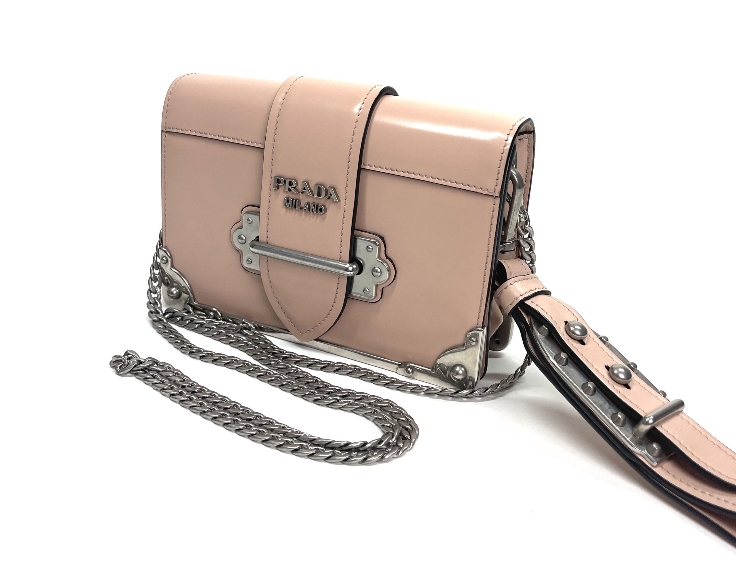 Cahier leather crossbody bag Prada Pink in Leather - 15819476