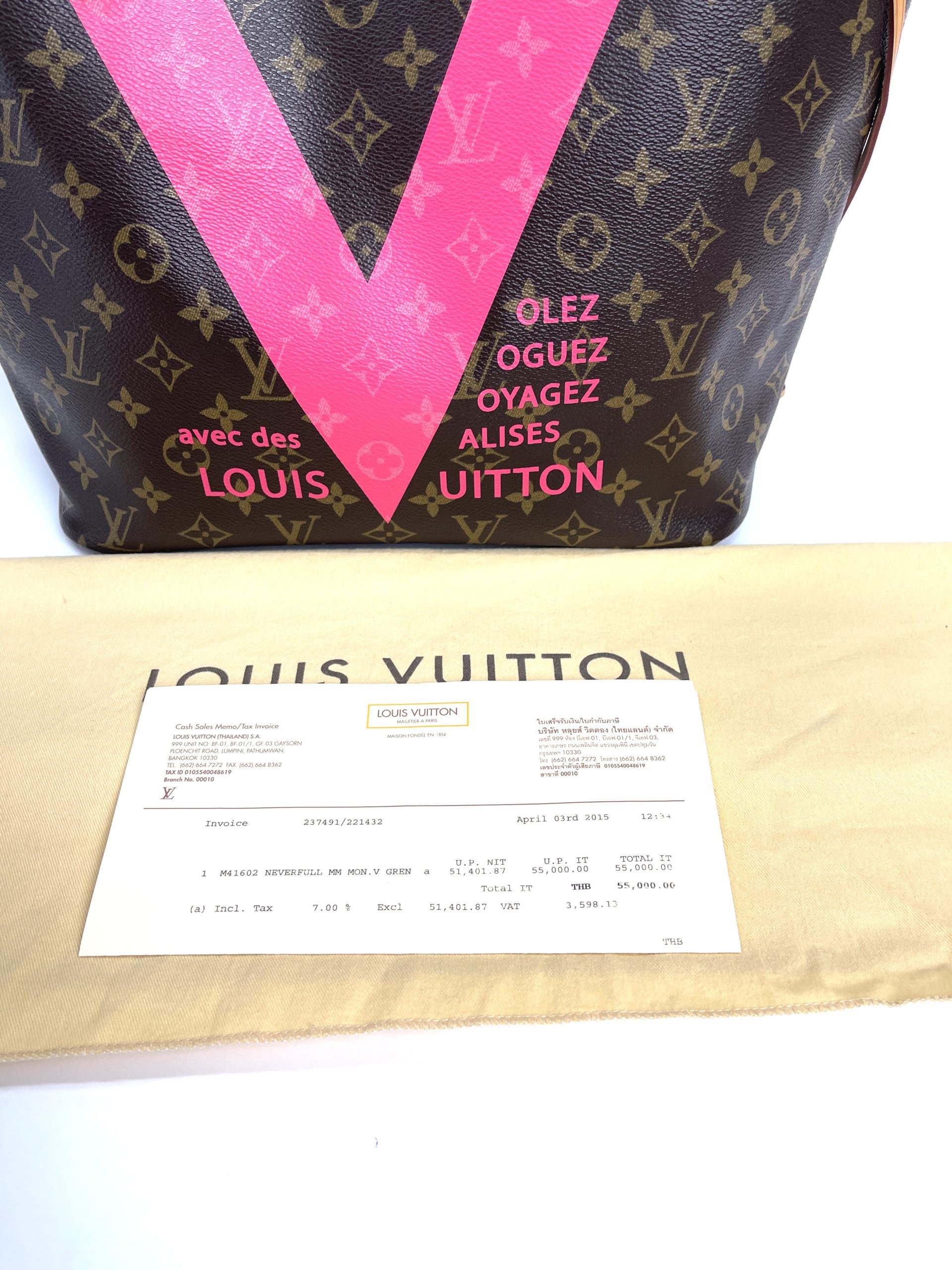 LOUIS VUITTON Monogram Neverfull MM Mon Tote Shoulder Bag