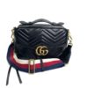 Gucci Calfskin Matelasse Sylvie Web Small GG Marmont Top Handle Shoulder Bag 3