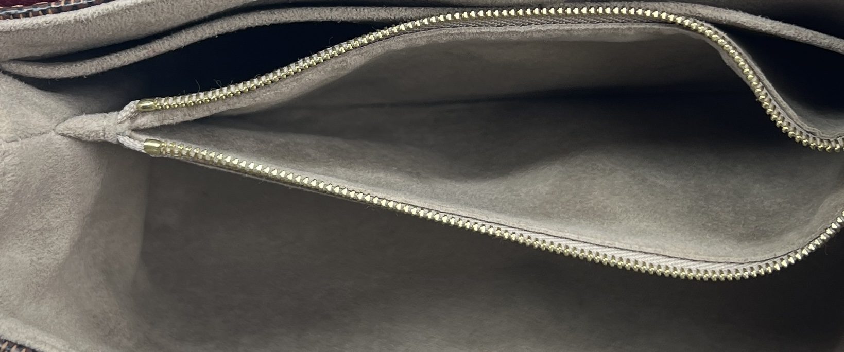 Louis Vuitton Raisin Leather Damier Canvas Clapton Flap Wallet